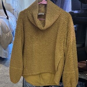 Lululemon Warm Restore Women's teddy Sherpa Cowl-Neck Sweater